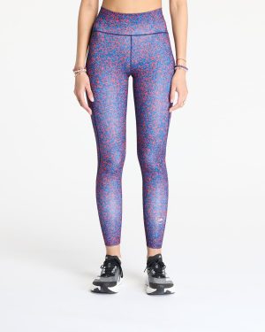 adidas x Stella Mccartney Truepurpose Optime Printed Training Leggings Red/ Active Red/ Bahia Blue M