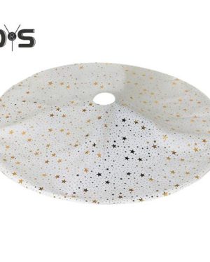 (as the picture, Pentagram) Christmas Tree Skirt Moon Star Snowflake Tree Skirt Double-layer Winter Holiday Tree Decor Home Rug For Pencil Xmas Tree
