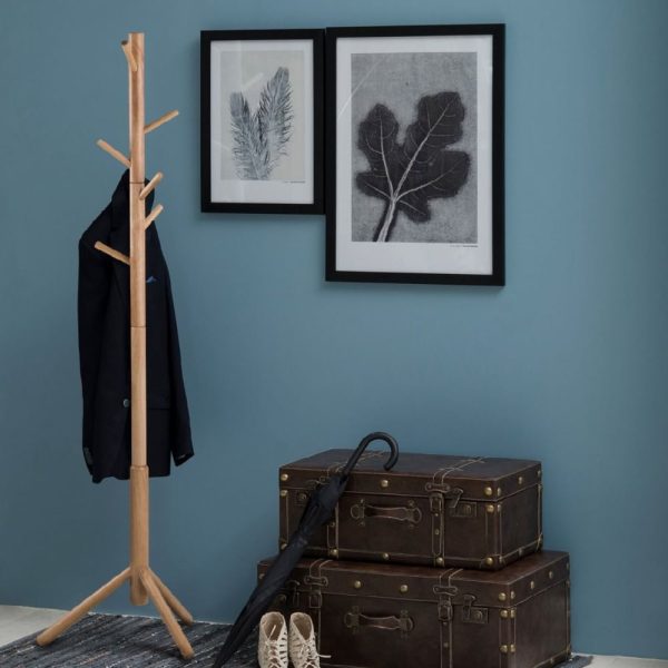 bristow wooden coat hanger stand in oak