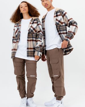 continu8 beige cargo pants