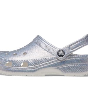 crocs Unisex-Adult classic Sparkly clogs Metallic and glitter Shoes f
