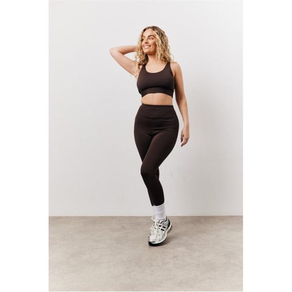 fITS Chocolate Adjustable Sports Bra - Brown