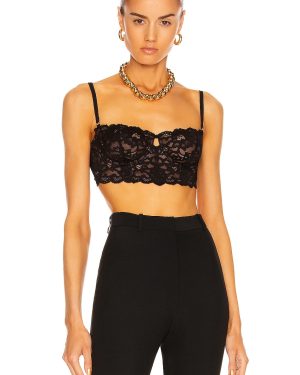 fleur du mal Balconette Bra in Black - Black. Size 32B (also in 32D, 34D, 36C, 36D).