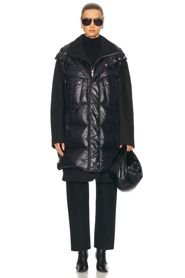 hermes Hermes Puffer Coat in Black - Black. Size 46 (also in ).