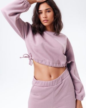 hype blush women's cropped sweatshirt