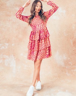hype cheetah women's mini dress