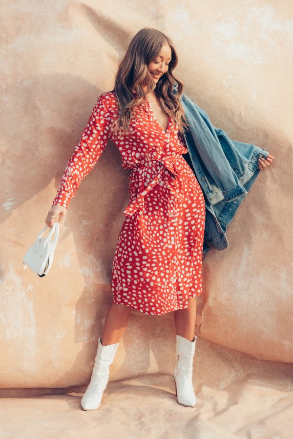 hype dalmatian women's shirt dress