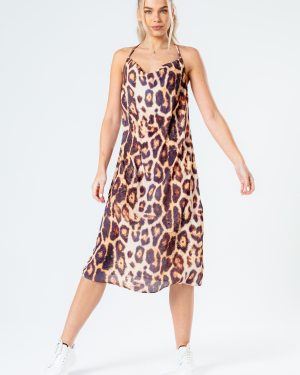 hype leopard women's slip dress