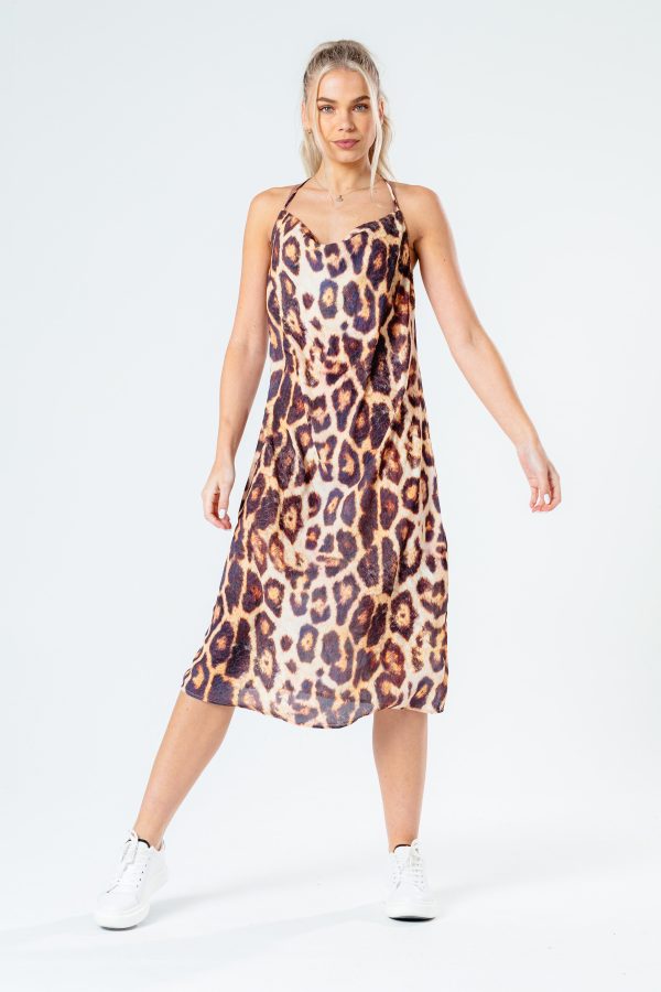 hype leopard women's slip dress
