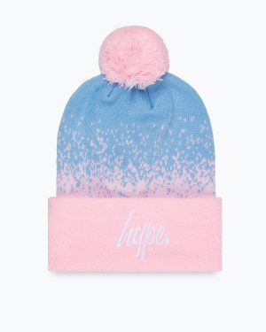 hype mint speckle fade knitted beanie