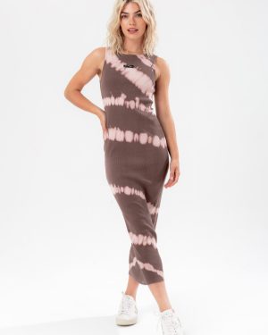hype womens grey tie-dye justhype bodycon dress