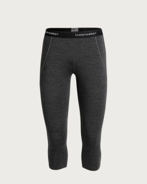 icebreaker 260 Winter Zone 3/4 Tights - Jet Heather - XS