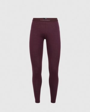 icebreaker Bodyfit 200 Oasis Leggings - Velvet - XS