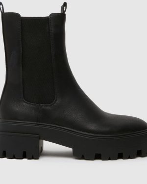 schuh Addilyn Chunky Chelsea Boots in Black