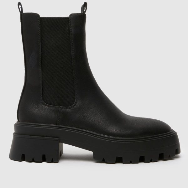 schuh Addilyn Chunky Chelsea Boots in Black