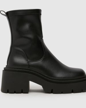 schuh Aleah Chunky Sock Boots in Black