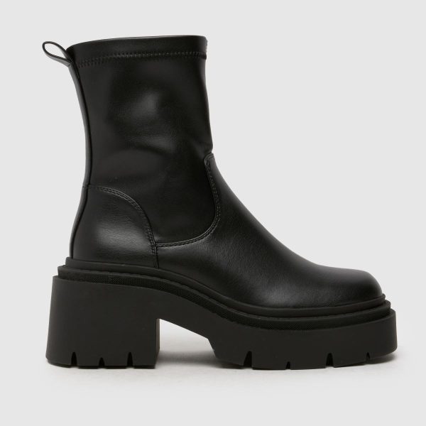 schuh Aleah Chunky Sock Boots in Black