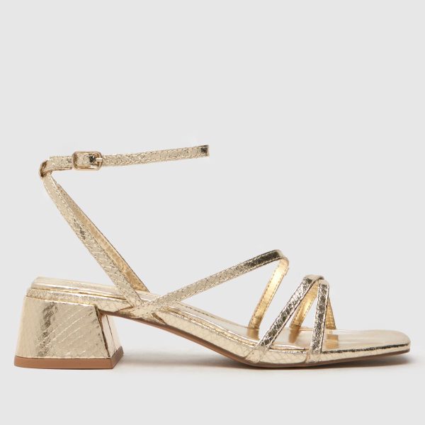 schuh Sander Strappy Sandals in Gold