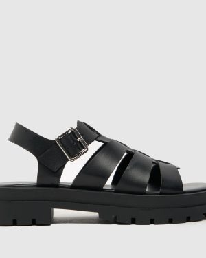 schuh Tobin Chunky Gladiator Sandals in Black