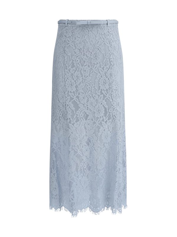 self-portrait Lace Midi Skirt