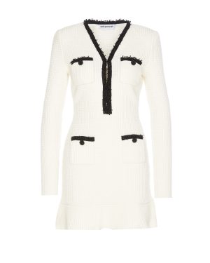 self-portrait Pearl Knitted Dress