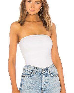 superdown Ally Tube Bodysuit in White. Size M, S, XL, XXS.