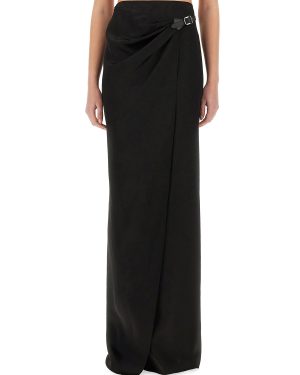 tom ford maxi "wrap" skirt with belt