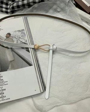 (white) Fine Belt Ladies Decorative Belt Fashion With Dresses Jumper Waist