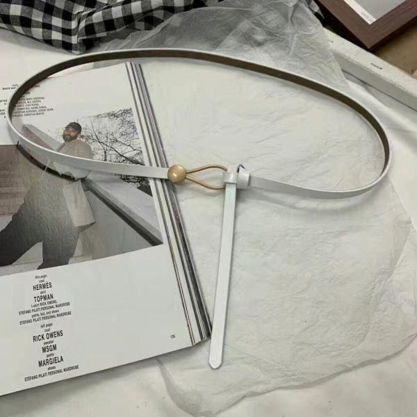 (white) Fine Belt Ladies Decorative Belt Fashion With Dresses Jumper Waist