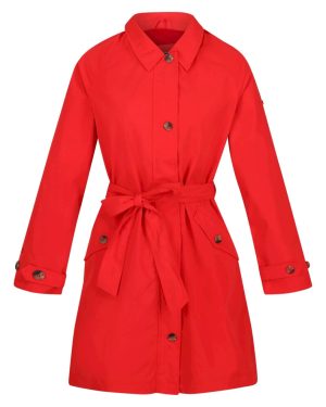 (10 UK, Code Red) Regatta Womens/Ladies Giovanna Fletcher Collection - Madalyn Trench Coat
