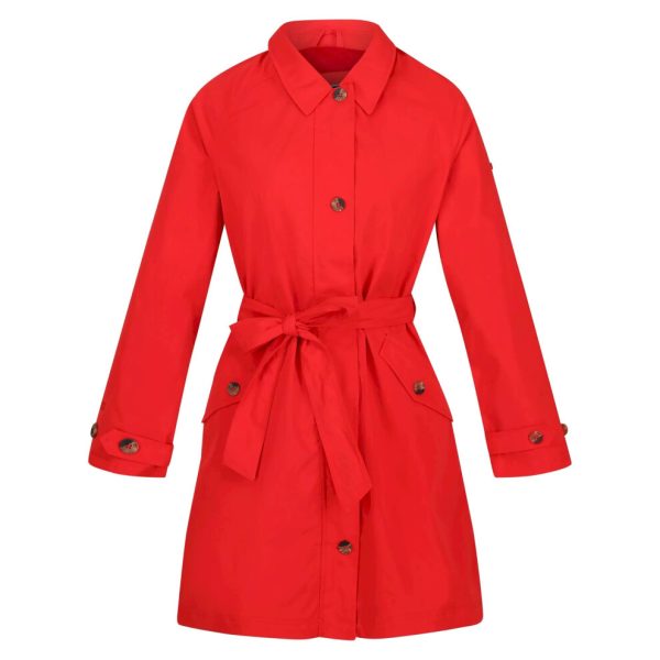 (10 UK, Code Red) Regatta Womens/Ladies Giovanna Fletcher Collection - Madalyn Trench Coat