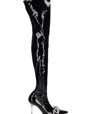 100mm Patent Over-the-knee Boots