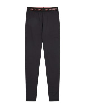 (18 UK, Jet Black) Animal Womens/Ladies Piste Base Layer Leggings