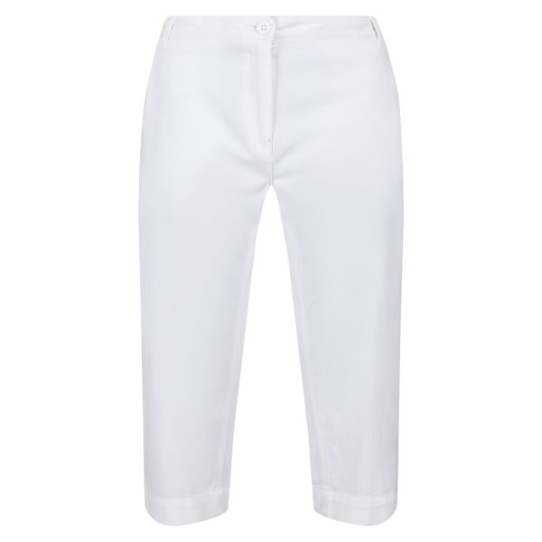 (20 UK, White) Regatta Womens/Ladies Bayla Cropped Trousers