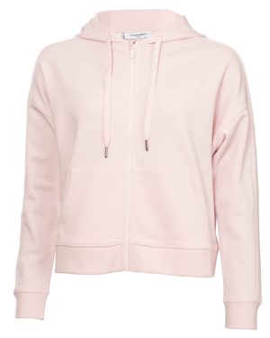 (2XL, Ice Pink) Calvin Klein Womens 2022 Capa Full Zip Lightweight Breathable Oversize Hoody
