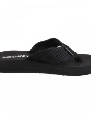 (3 (Adults')) Sunset Webbing | Black | Women's Fashion Flip-Flops