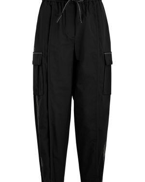 3.1 Phillip Lim Cotton-blend Poplin Cargo Trousers - Black - XS (UK6 /xs)