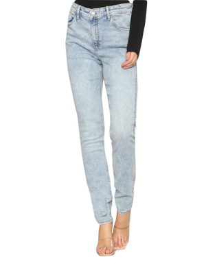 (30) Ladies Denim Jeans High Waisted Straight Leg Pant