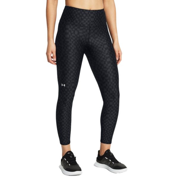 (8 UK, Black) Under Armour Womens/Ladies HeatGear Printed Ankle Length Leggings