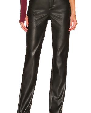 AFRM Heston Faux Leather Pant in Black. Size 24, 28, 32.