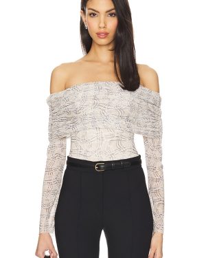 AFRM Maxine Bodysuit in Beige. Size 2X, 3X, L, M, S, XL, XS, XXL, XXS.