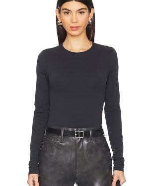 AGOLDE Aura Long Sleeve Bodysuit in Black. Size S, XL, XS.