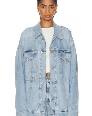 AGOLDE Wayne Denim Jacket in Resent - Denim-Light. Size S (also in L, XL).