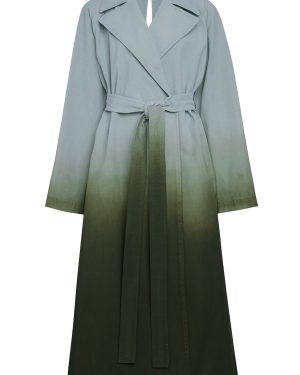 ALAA - Ombre Cotton Trench Coat - Blue - FR 36 - Moda Operandi
