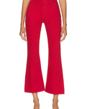 ALAÏA Bootcut Jeans in Rouge Alaia - Red. Size 34 (also in 36, 38, 40, 42).