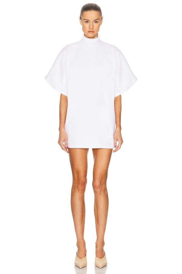 ALAÏA Tunic Top in Blanc - White. Size 38 (also in ).