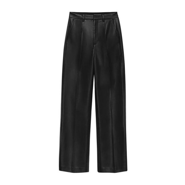 ANINE BING Carmen Leather Trousers - Black