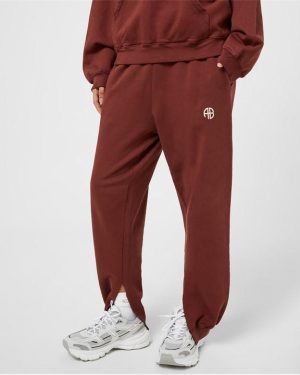 ANINE BING Tyler Sport Joggers - Red