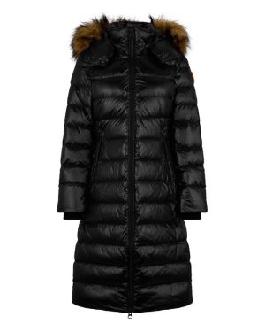ARCTIC ARMY Long Puffer Coat - Black