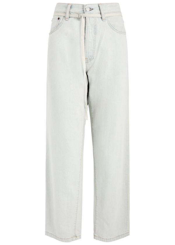 Acne Studios Belted Straight-leg Jeans - Light Blue - 28 (W28 / UK10 / S)